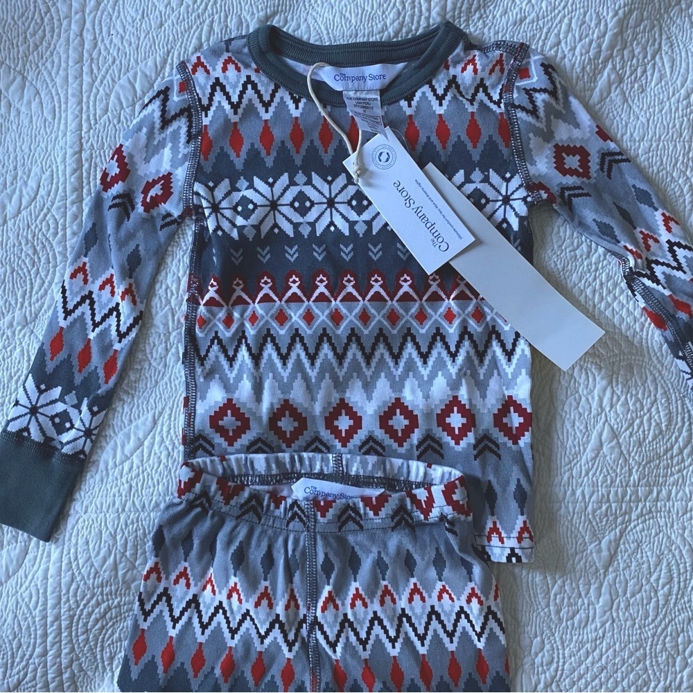 NWT The Company Store Holiday Pajamas Size 2t